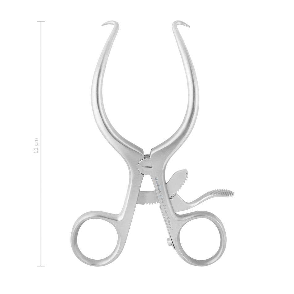 Gelpi retraktor, 11 cm med spidse ender