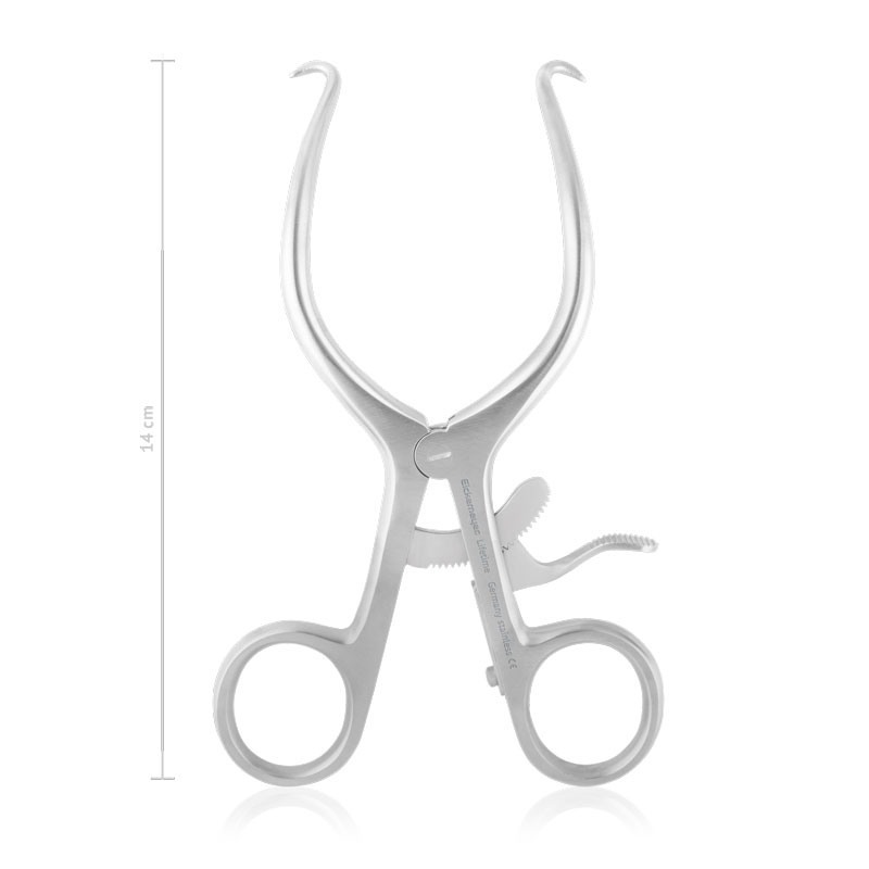 Gelpi retraktor, 14 cm med spidse ender