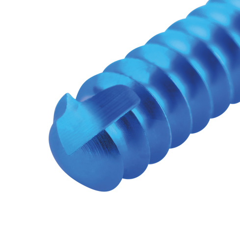 Titanium låseskrue multidirektionel, blå Ø 4,0 x 26 mm
