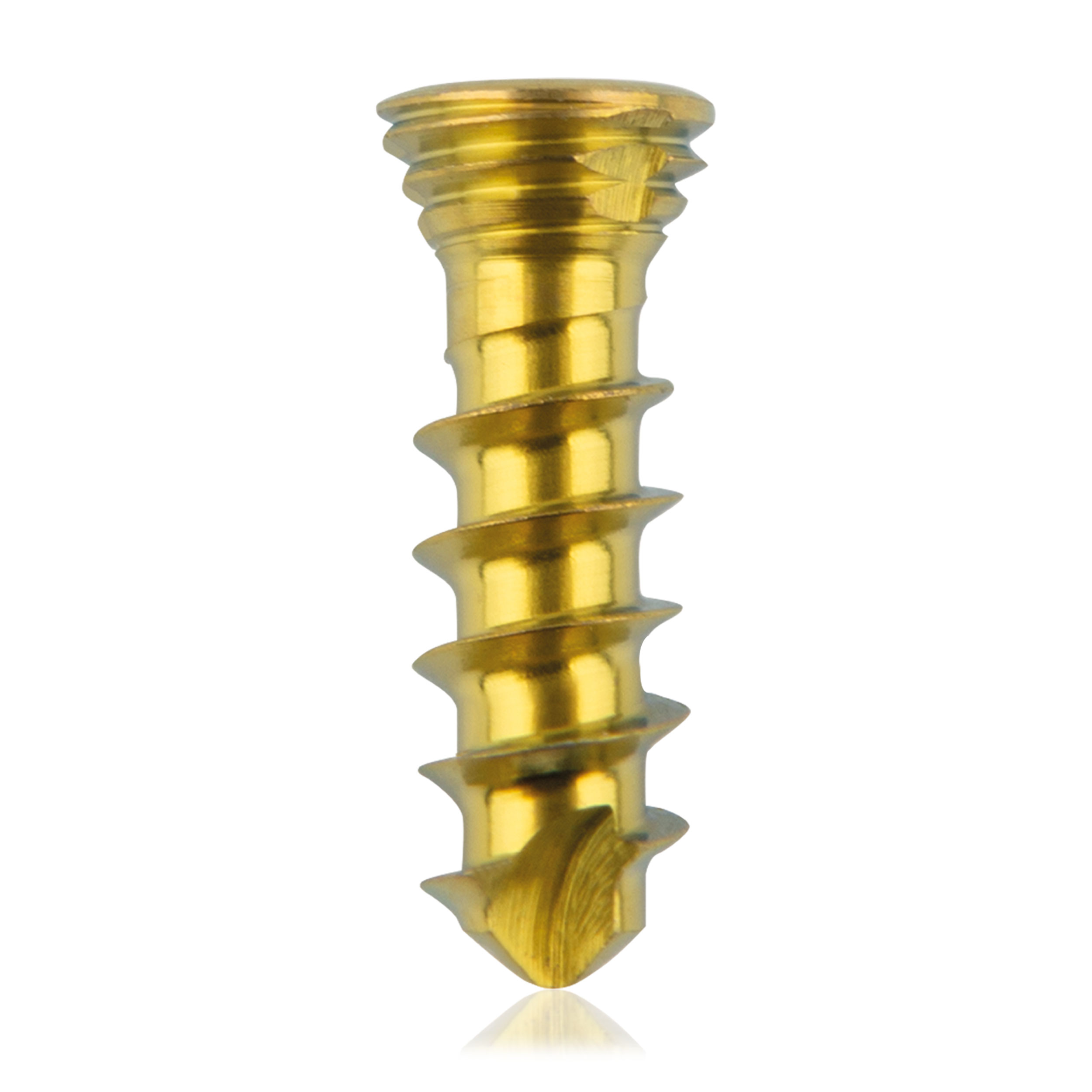 Titanium låseskrue multidirektionel, guld Ø 2,3 x L 8 mm