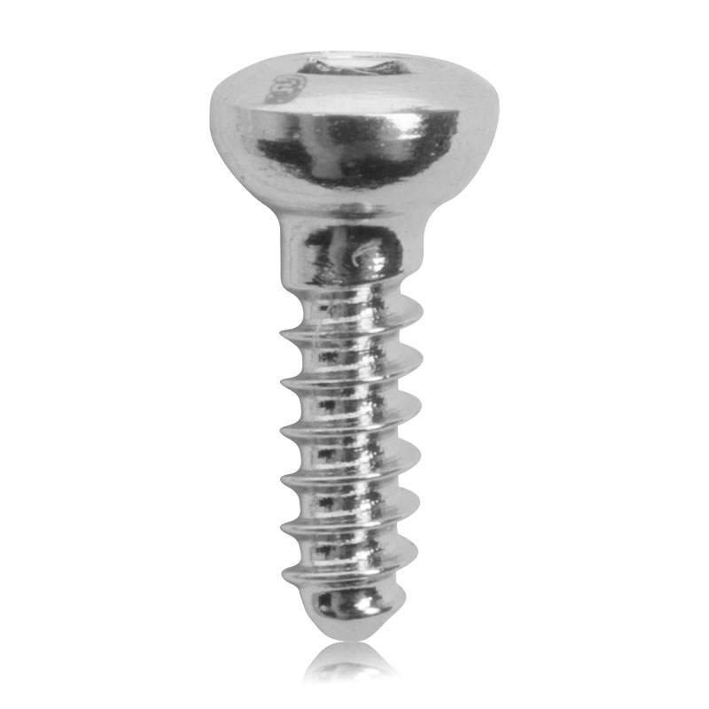 Cortical skruer i rustfrit stål, selvskærende med Ø: 1,5 mm, L: 6 mm, 5 stk/pakke