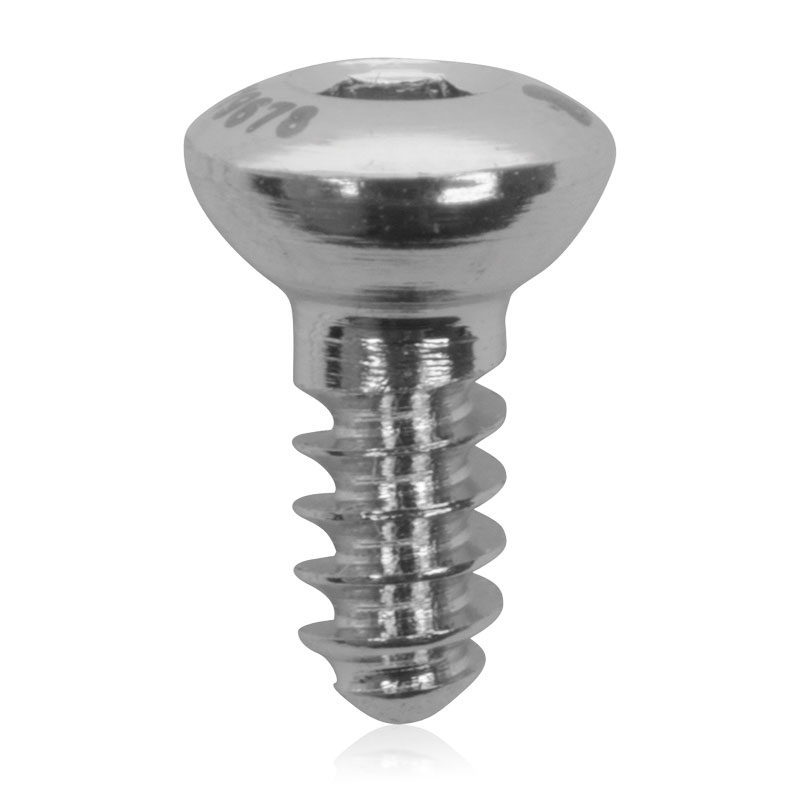 Cortical skruer i rustfrit stål, selvskærende med Ø: 2,0 mm, L: 6 mm, 5 stk/pakke