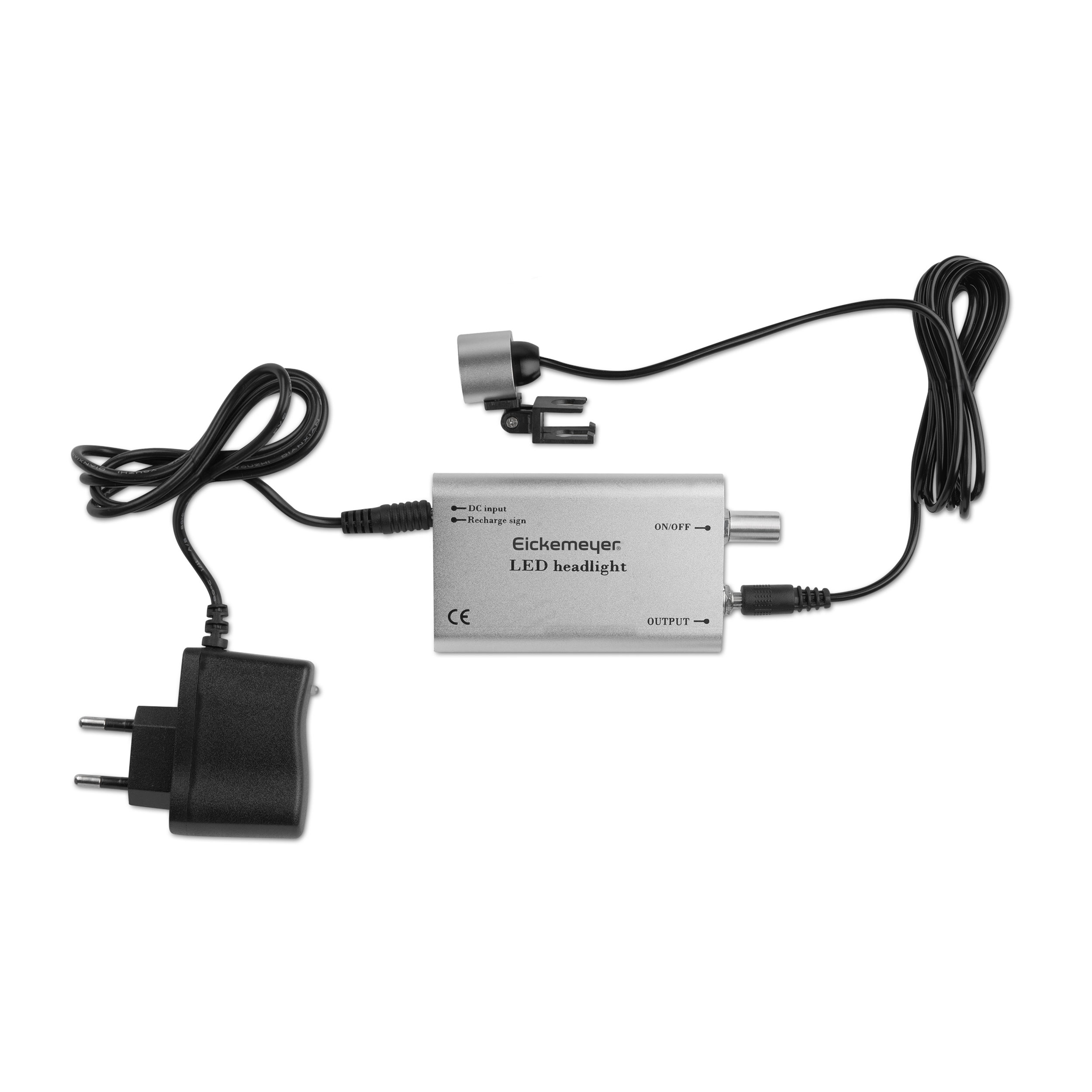 LED-Lampe til lupbrille 311101 med batteripak og oplader